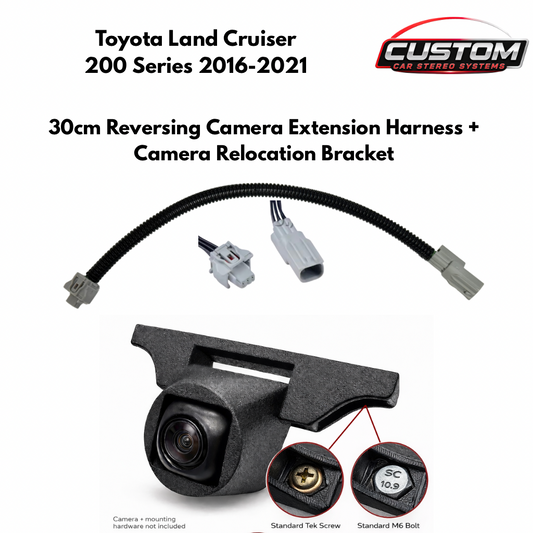 Toyota Land Cruiser 200 series 2016-2021 Reverse Camera Extension Harness + Camera Relocation Bracket