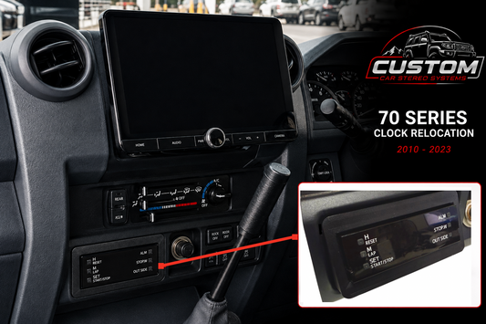Toyota Land Cruiser 76 / 78 / 79 Series Clock Relocation Kit