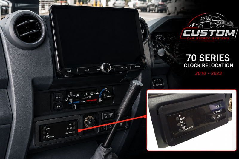 Toyota Land Cruiser 70 Series Clock Relocation Kit